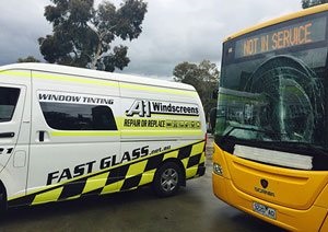 On Site Bus Windscreen Replacement