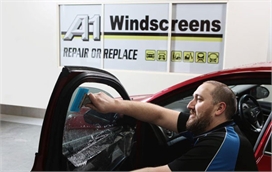 Car Window Tinting at Workshop